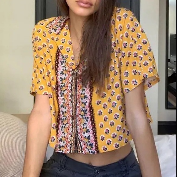 UO cropped button down shirt - Picture 4 of 9